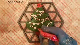 Новогодний пряник - Ёлочка. Christmas tree cookie.