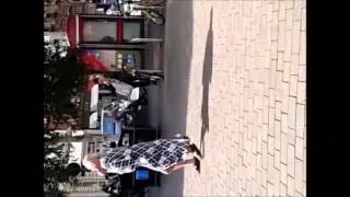 cool old bloke dancing in Bury town centre