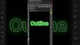 How to make glowing outline in Photopea 