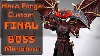 Hero Forge Custom Color 3D Printed FINAL BOSS Miniature