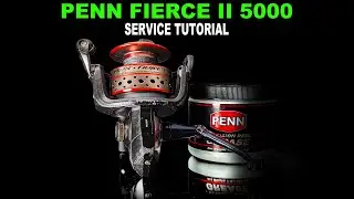 Penn Fierce II 5000 Service Tutorial. How to take apart, service and reassemble. Fishing reel repair