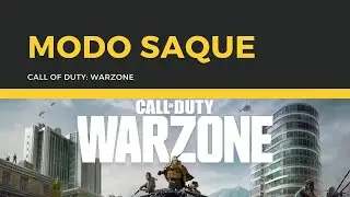 Warzone - MODO SAQUE - Nós é ruim mas se diverte! :)