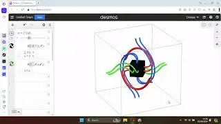 Creating Spinor using Math Formula Run by Desmos Calculator Software