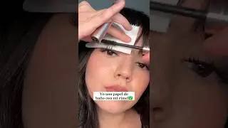 YO USO PAPEL DE BAÑO PARA APLICARME EL RIMEL #makeup #maquillaje #beauty #beautytips #makeuptips