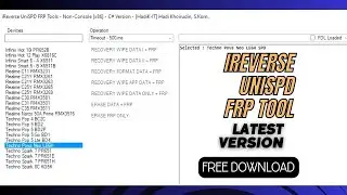 iReverse UniSpd Frp And Data Recovery Flash Tool