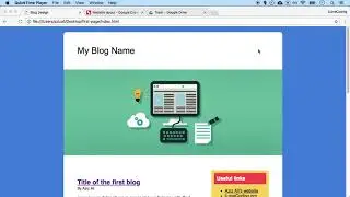 Lesson 53 - Project Blog Design