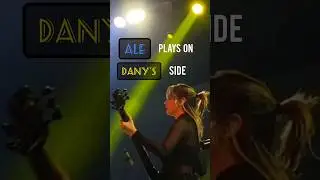 "ALE plays on DANY's side" @TheWarning #bassist #spectorbass #rock #tour #fyp #martintc #martintw