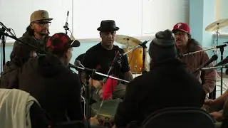 Muskrat Singers / Honour the Wolastoq (live) / Musique Nomade stopover in Sitansisk (St. Mary's)