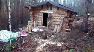 Новая избушка, для промысловой охоты.