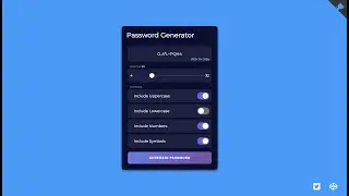 How To Make Random Password Generator | Mind-Blowing Codepen 