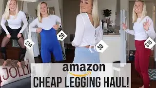 CHEAP AMAZON LEGGINGS!! | Try On & Review
