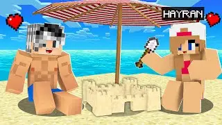 KIZ HAYRANIM İLE DENİZE GİTTİK 😱 - Minecraft