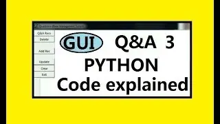 GUI Python Based Q&A Program 3