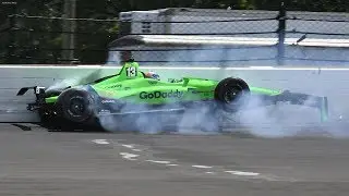 IndyCar - Indianapolis 500 - 2018 - Crash Compilation