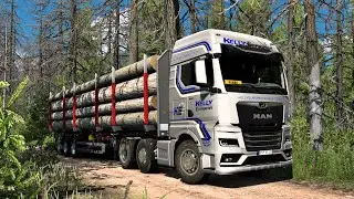 Log Delivery through forest - Euro Truck Simulator 1.50 #ets2
