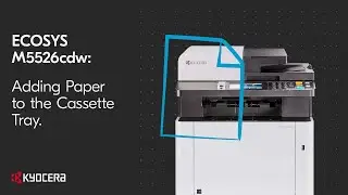 ECOSYS M5526cdw - Adding Paper to Cassette and Multipurpose Tray