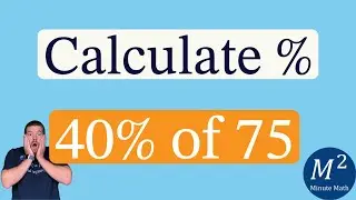 A Cool Percent Trick | Calculate 40% of 75 in Your Head | Minute Math Tricks - Part 93 #shorts
