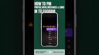 How to pin messages,photos,videos or links in #telegram #iphone15 #ios ​⁠#viral #trending #yt