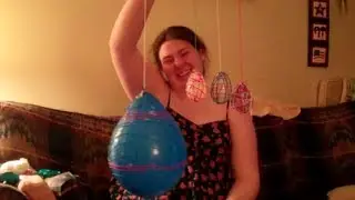 String Easter Eggs Craft