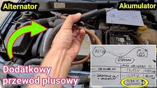 Czy dodatkowy przewód plusowy zwiększy napięcie ładowania na akumulatorze? TEST I POMIAR