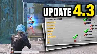 PUBG Mobile 4.3 update best settings ✅ copy and use!