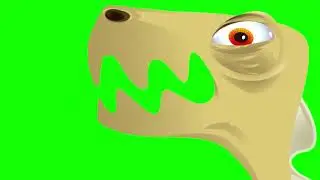 green screen effect ugly dinosaur face