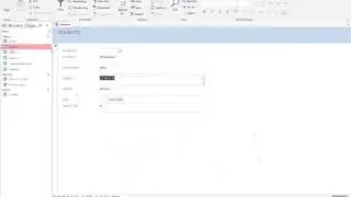 Creating a form from a table in Access