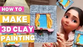 3D Clay Mural | Clay Painting Idea |DIY Clay Art |#diy #artandcraft #bestoutofwaste
