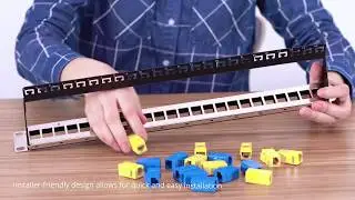 Монтаж в пустую Патч-Панель Розеточные модули Cat.5e, Cat.6