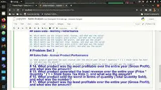 Data Science Practice - Business Sales Data - Part 4 - Using Pandas