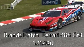 Project Cars 2 Brands Hatch Ferrari 488 GT3 1:21.480 + Setup