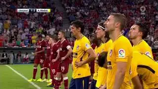 Atletico Madrid gegen FC Liverpool   das Elfmeterschießen  Audi Cup 2017 Finale