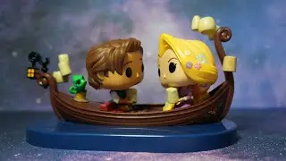 4K TANGLED LANTERN SCENE RAPUNZEL AND FLYNN RIDER EUGENE DISNEY 100 EXCLUSIVE FUNKO POP!