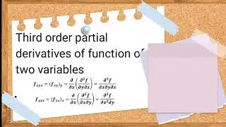 | Partial Derivatives of Higher Order |
