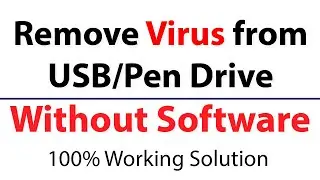how to remove virus from USB without software Urdu/Hindi