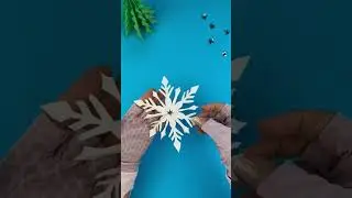 Easy Origami Snowflake #shorts