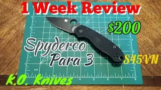 Spyderco Para 3 1 Week Review