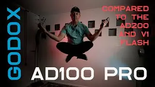 Godox Ad100 Pro Camera Flash Review, Test and How To. Compared to the V1 Flash And AD200 Pro Strobes