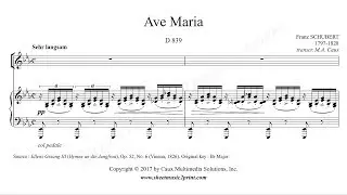 Schubert : Ave Maria - E flat Major