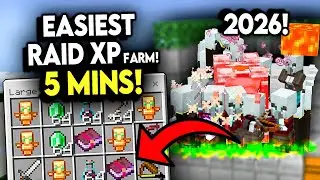 6,500 In 5 Minutes! NEW Raid Farm in Minecraft Bedrock 1.21+
