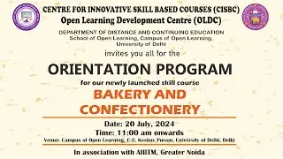 Oreintation Program for Bakery & Confectionery