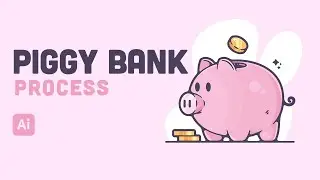 Piggy Bank | Adobe Illustrator