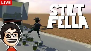 激ムズな竹馬でゴールを目指すゲームで遊ぶ！｜Stilt Fella