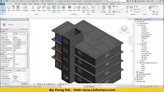 How to add multiple floor with railings in Revit  || Lec 7