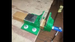 How To Make A Bench Vise. Тиски из швеллера morsa caseira