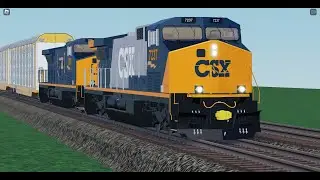 CSX Unofficial Unit CM44 leads Autorack train