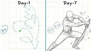 First week of learning animation with phone 
