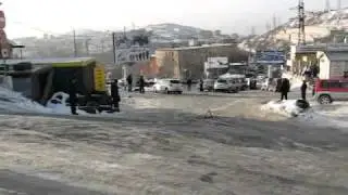 2010-12-12. Владивосток после снега с дождем. Зеленый угол. 2