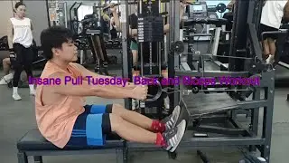 Insane Pull Tuesday: Back and Biceps Workout | Gym Workout Vlog