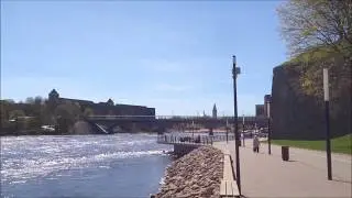 Нарва - пограничный пункт Эстония-Россия